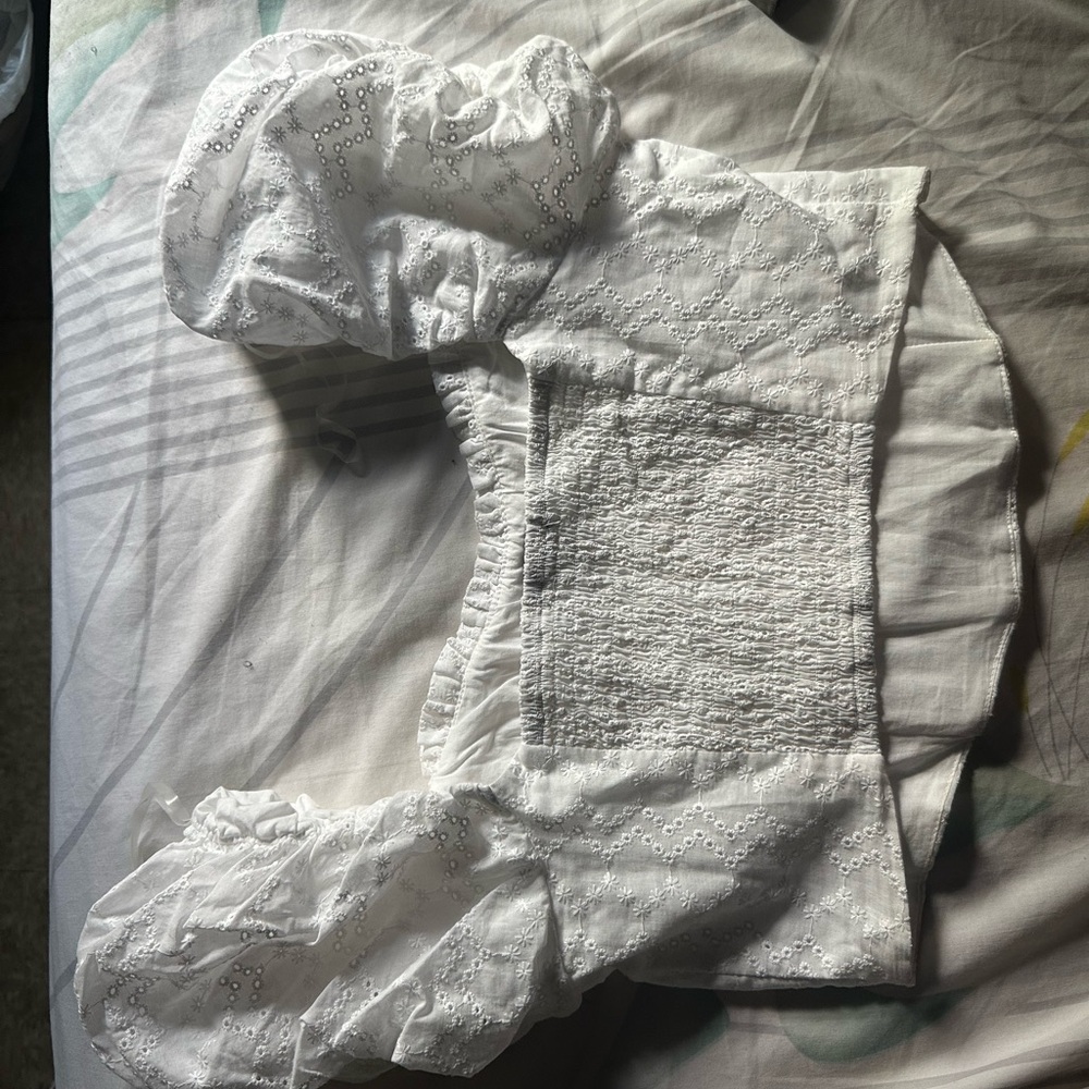 Wild Fable White Eyelet Blouse